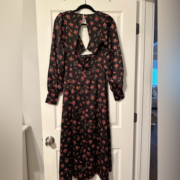 NWT AFRM Women’s Viola Cutout Long Sleeve Midi Dress size Small - Picture 2 of 6